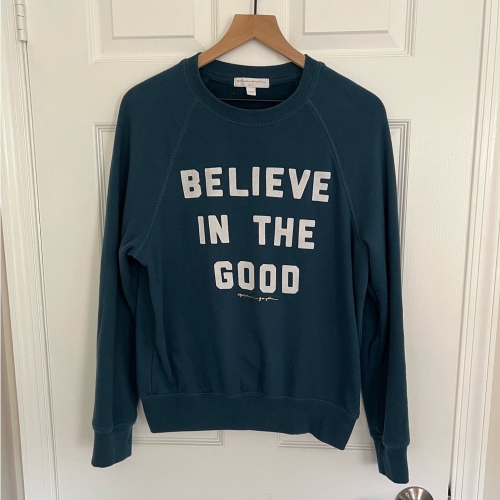 Spiritual Gangster Teal Sweatshirt - Believe In The Good